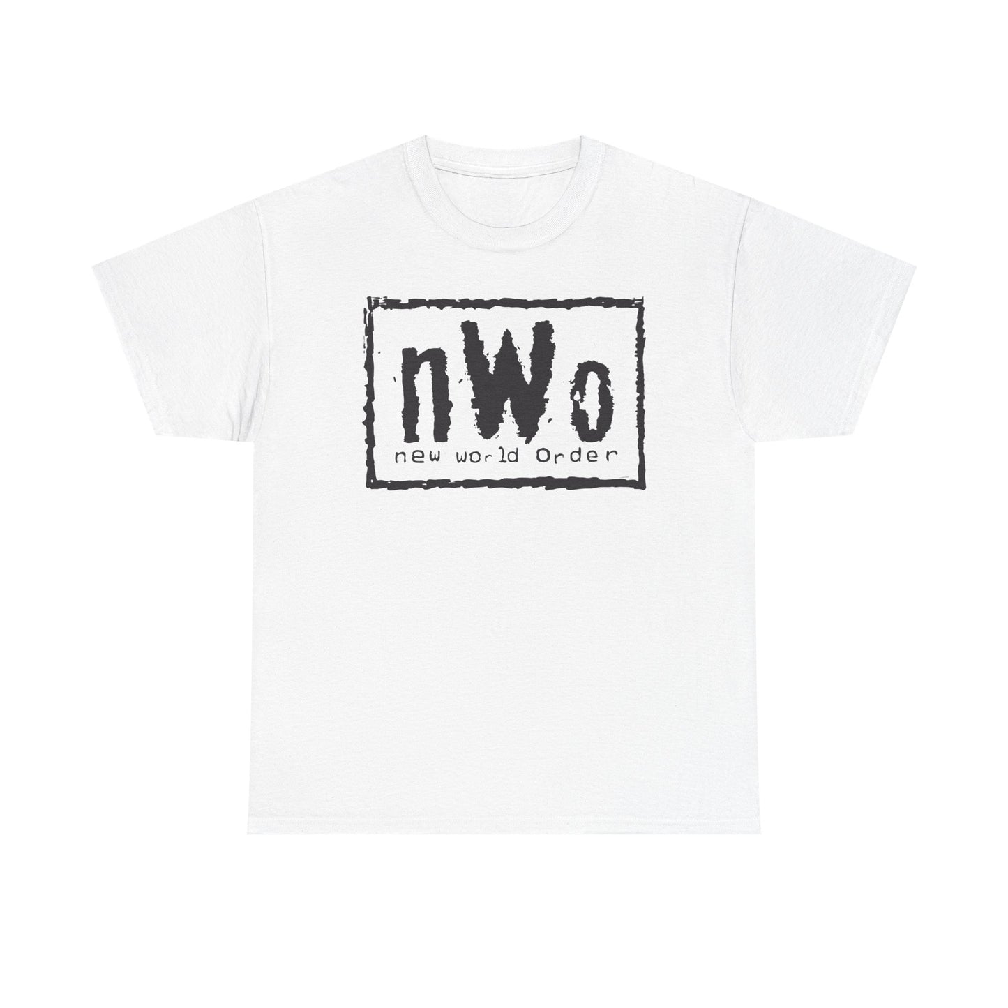 nWo New World Order White WCW T-shirt with Black Logo