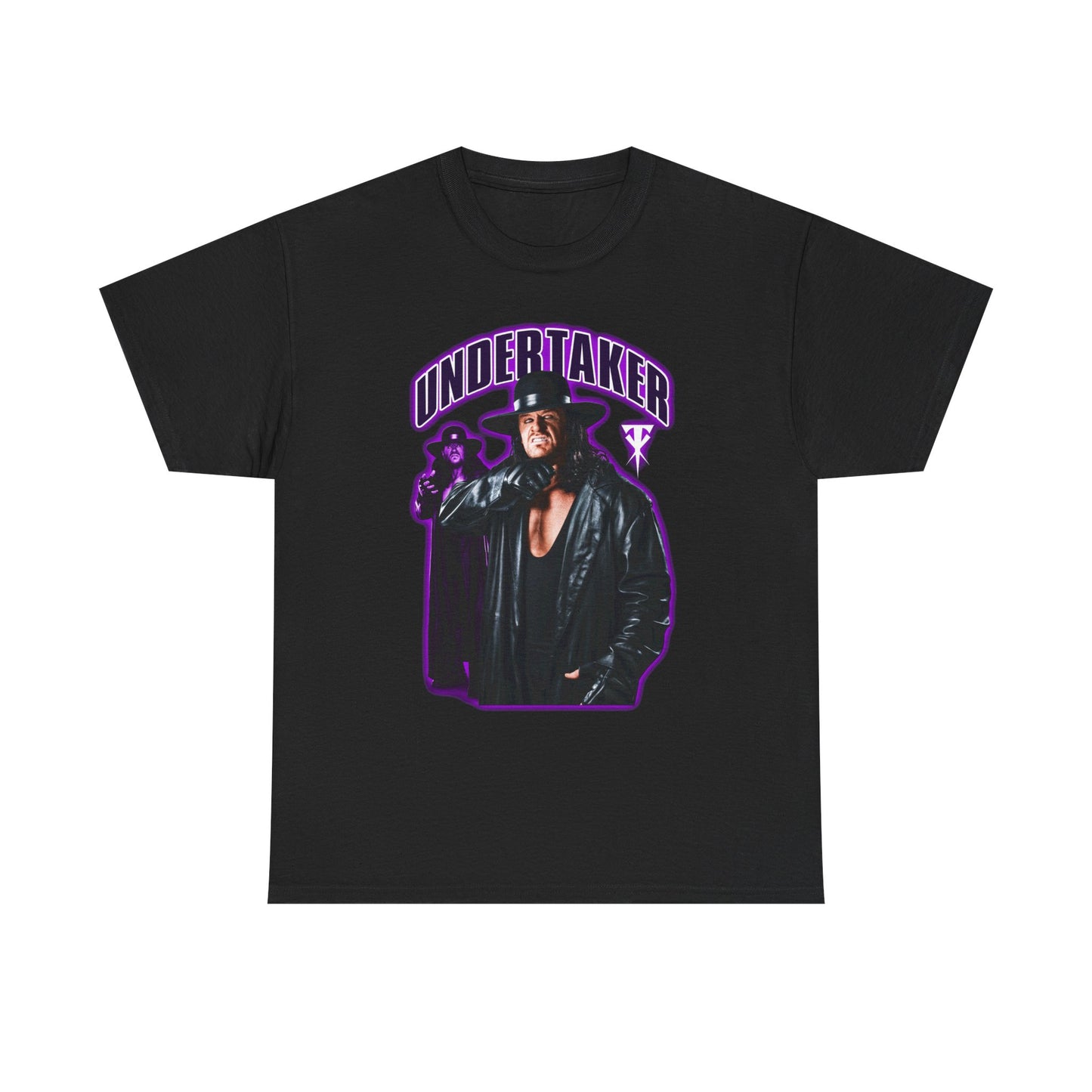 Undertaker Trenchcoat Hat Mens Black T-shirt WWE