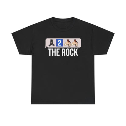 The Rock Boots 2 Asses Emoji Mens T-shirt