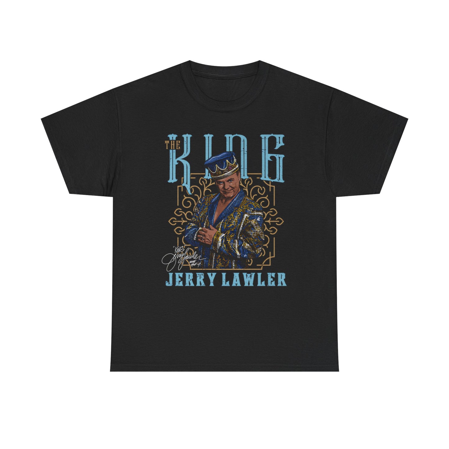 Jerry The King Lawler Black T-shirt